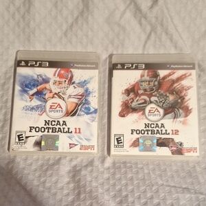 NCAA Football 11 & 12 PS3 Games